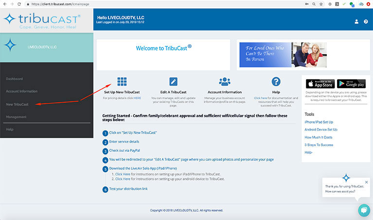 TribuCast-Purchase-New-TribuCast-Dashboard-Page